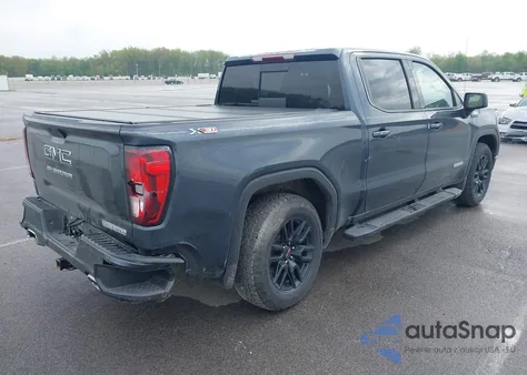 2021 GMC Sierra 1500 4Wd Short Box Elevation from USA, damaged, VIN 1GTU9CET3MZ334150